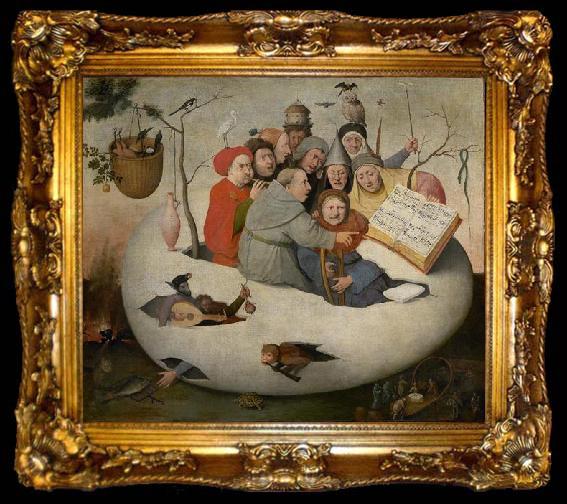 framed  Hieronymus Bosch Concert in the Egg, ta009-2